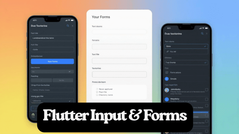 Flutter-Input-Forms