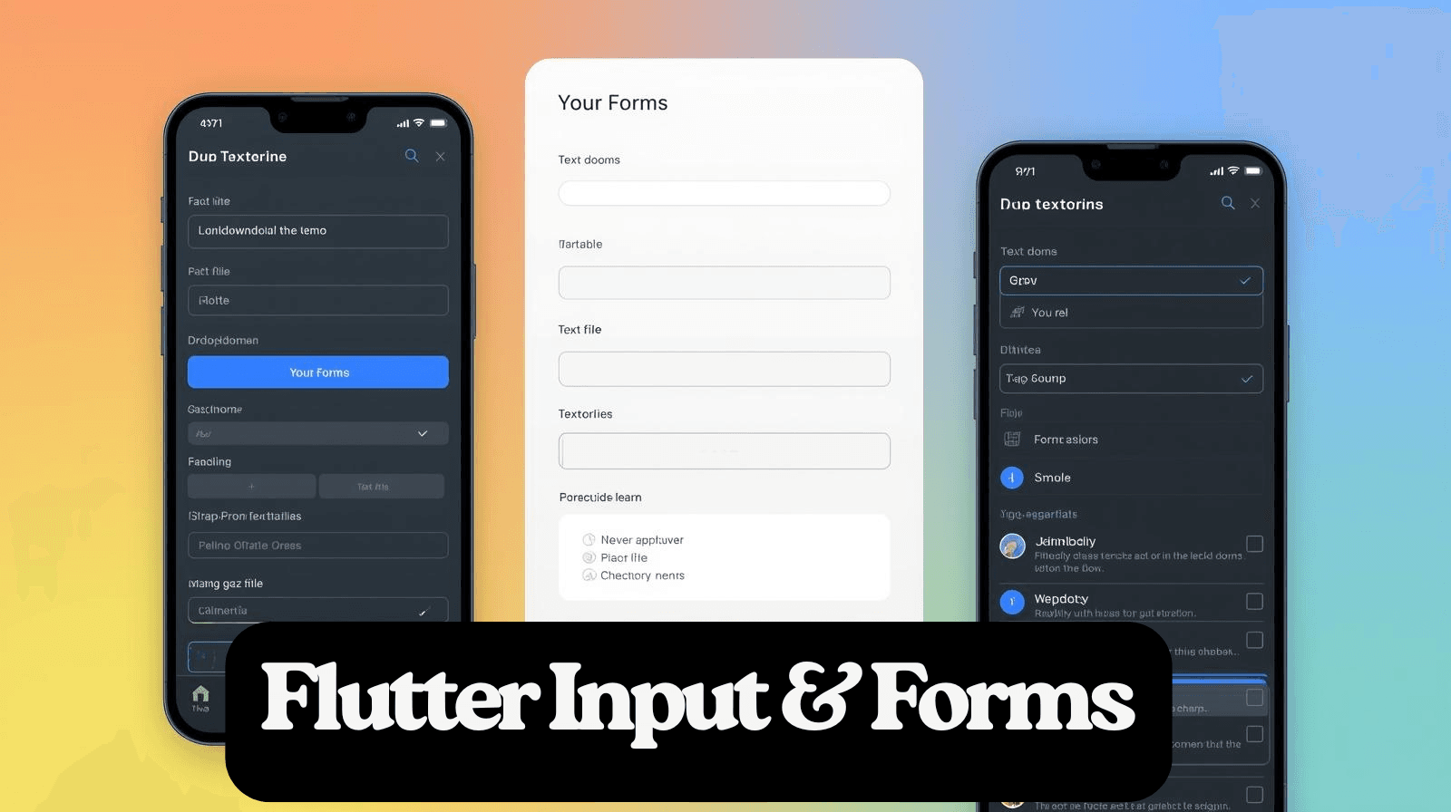 Flutter-Input-Forms