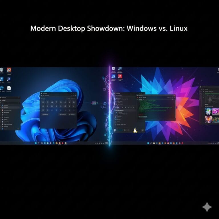 التحول من ويندوز إلى نظام تشغيل لينكس