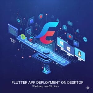 نشر تطبيق Flutter على سطح المكتب (Windows, macOS, Linux) .