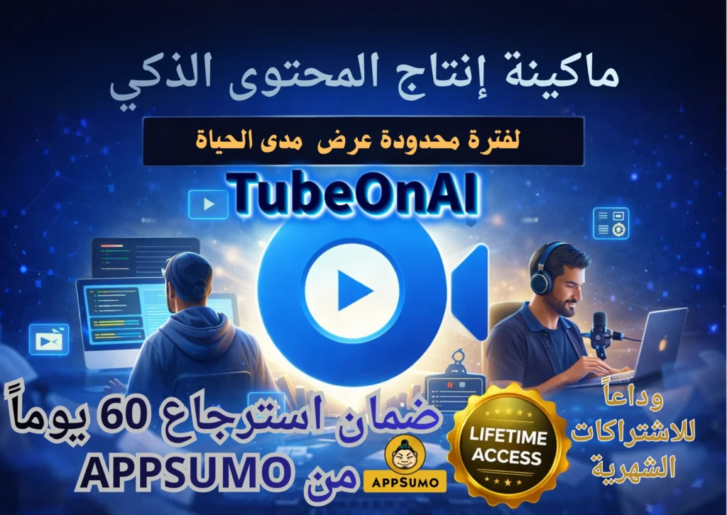 هل TubeOnAI هو السلاح السري الجديد للمطورين و صناع المحتوى و رواد الأعمال و بإشتراك مدى الحياة!! ؟