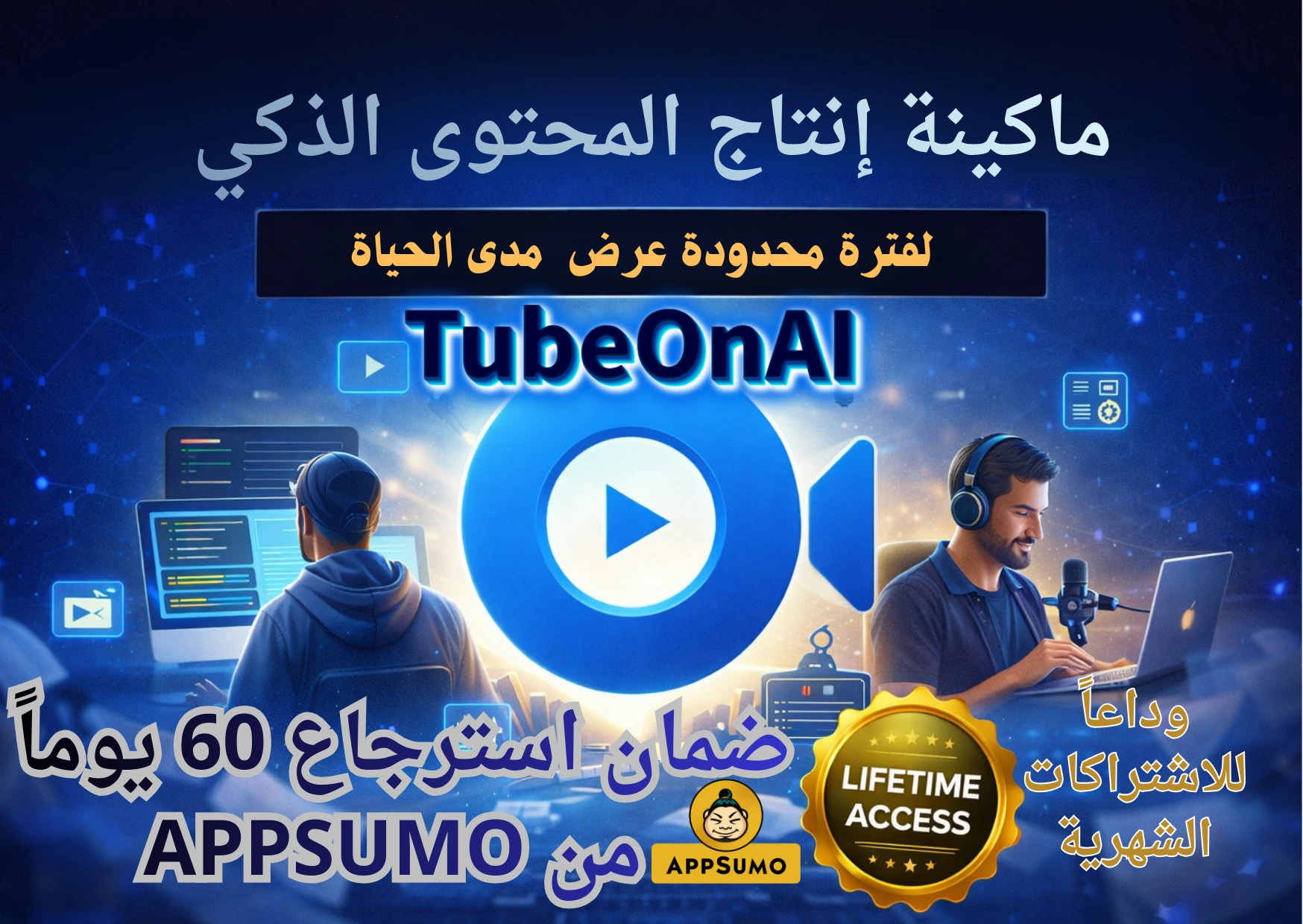 هل TubeOnAI هو السلاح السري الجديد للمطورين و صناع المحتوى و رواد الأعمال و بإشتراك مدى الحياة!! ؟