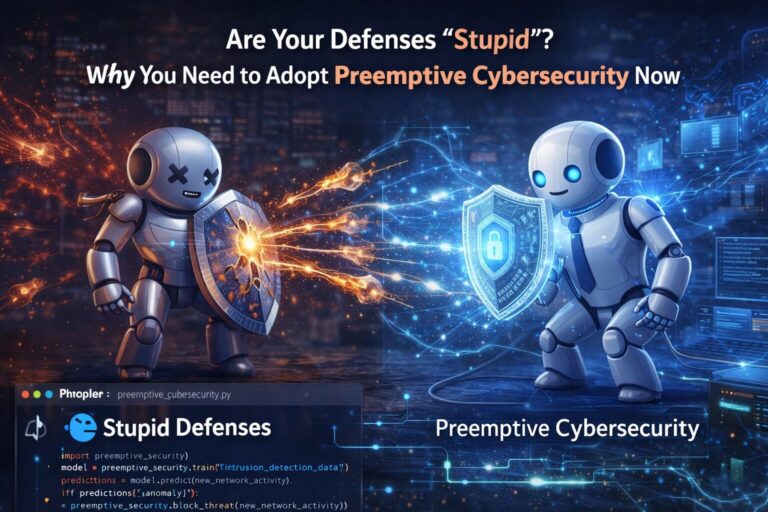 هل دفاعاتك "غبية"؟ لماذا يجب عليك الانتقال إلى الأمن السيبراني الاستباقي Preemptive Cybersecurity فوراً (مع أمثلة برمجية).