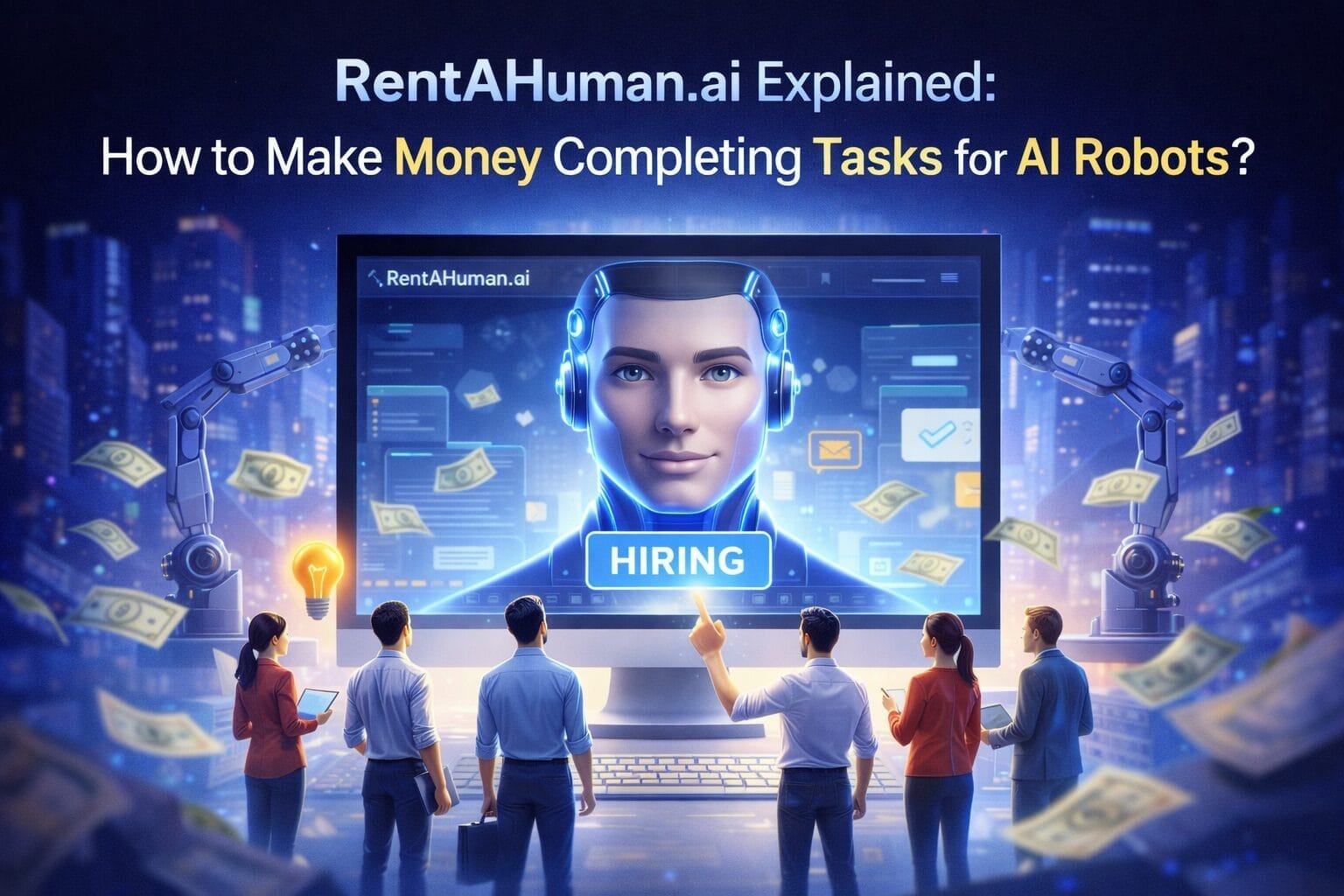 شرح RentAHuman.ai: كيف تربح المال من تنفيذ مهام لـ "روبوتات" الذكاء الاصطناعي؟