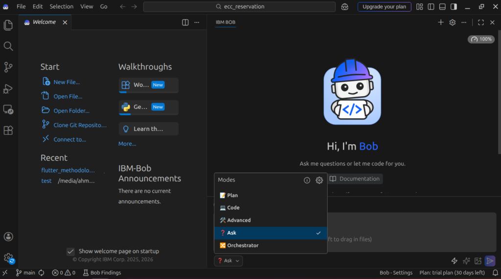 تبدأ مع IBM Bob