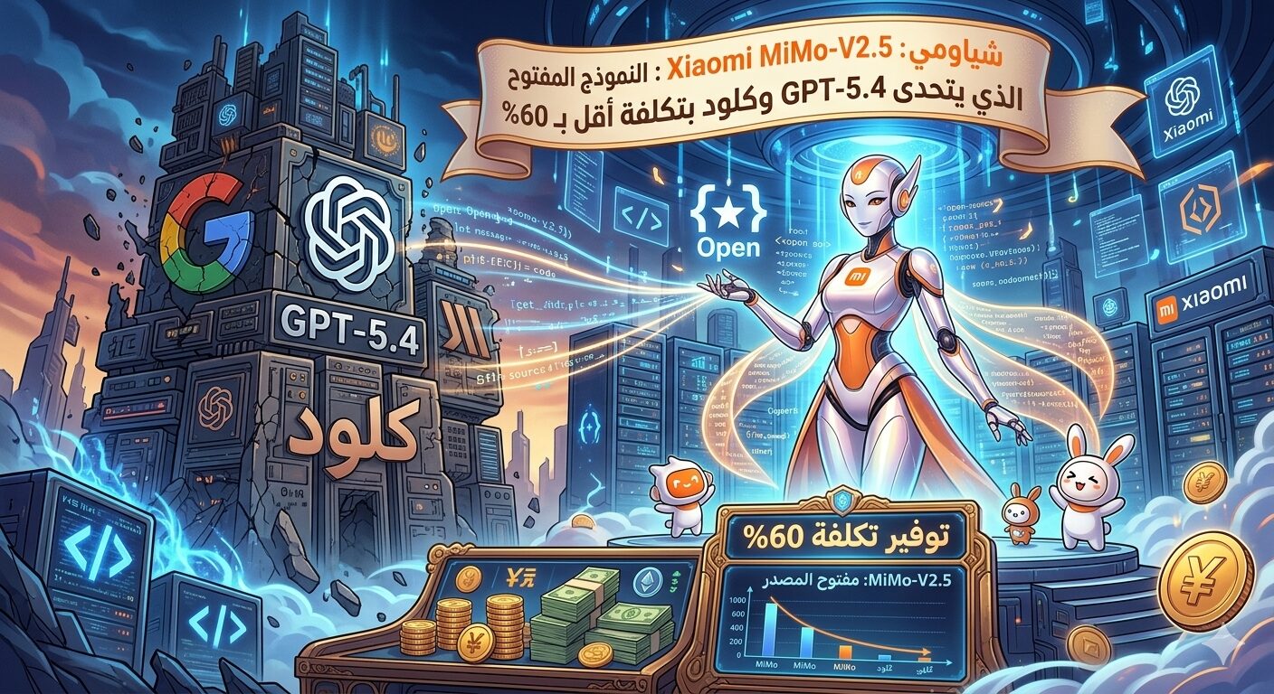 شياومي Xiaomi MiMo-V2.5 : النموذج المفتوح الذي يتحدى GPT-5.4 وكلود بتكلفة أقل بـ 60%
